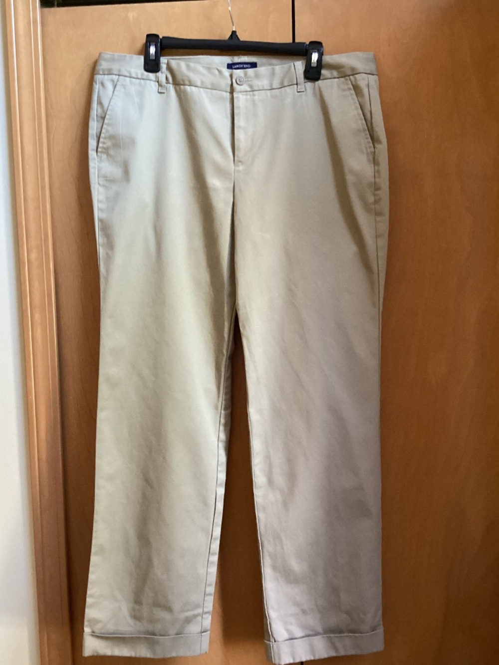 Lands End Womens Cuffed Chinos size L16